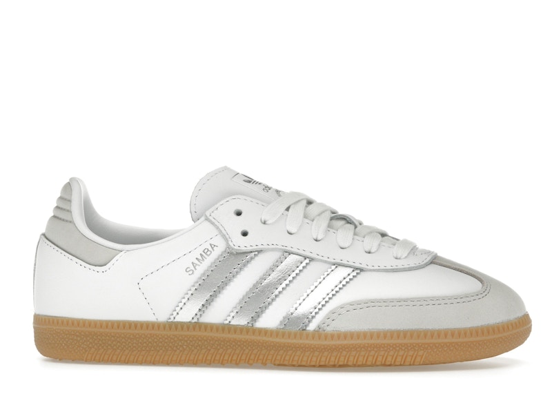 adidas Samba OG White Silver Metallic Grey (Women's)