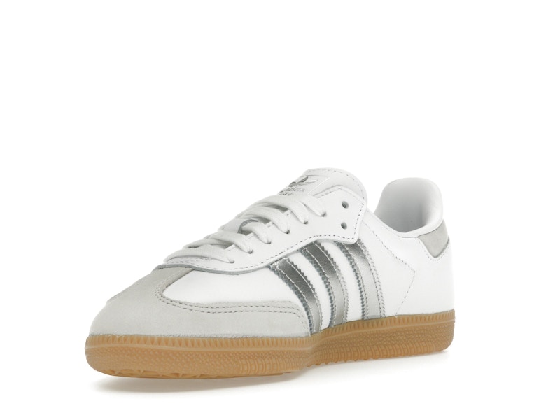 adidas Samba OG White Silver Metallic Grey (Women's)