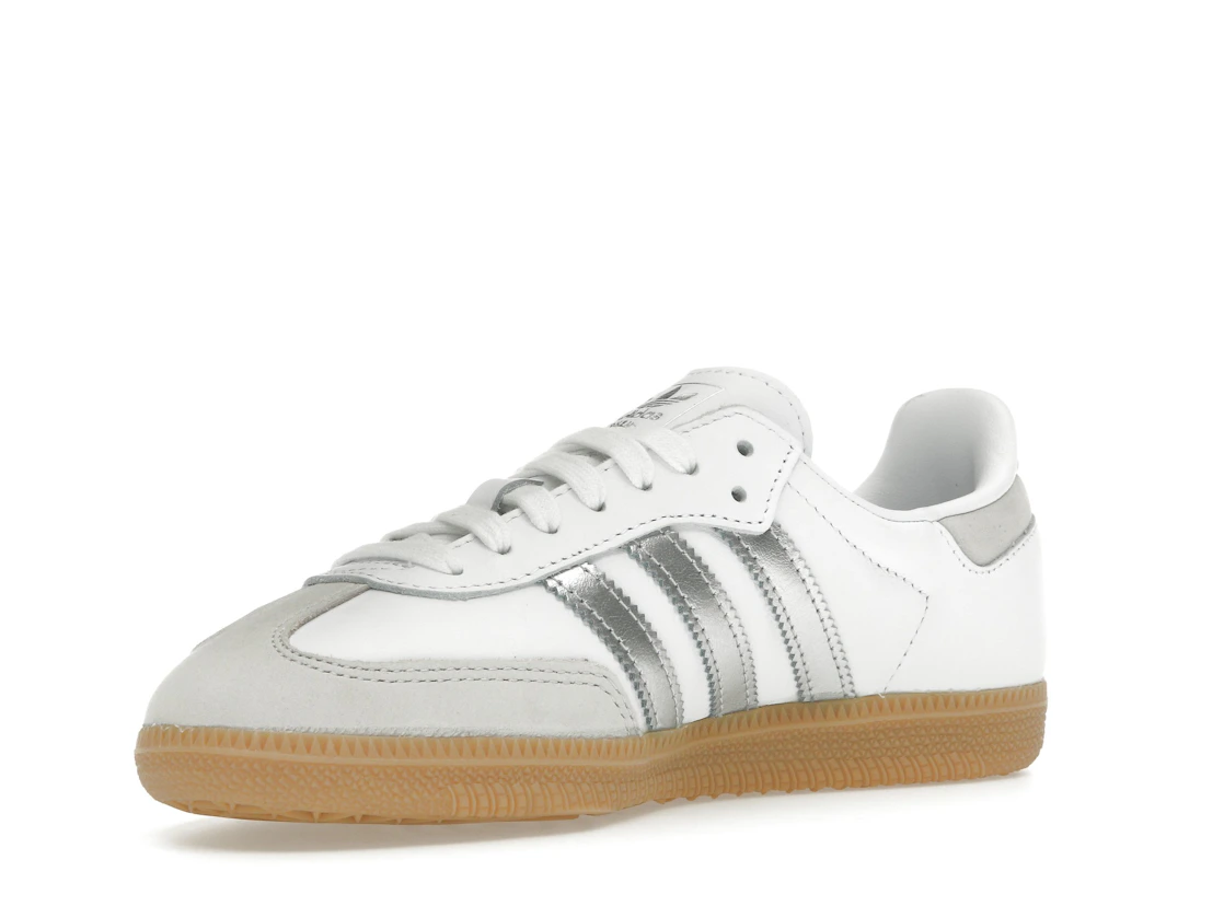 adidas Samba OG White Silver Metallic Grey (Women's)