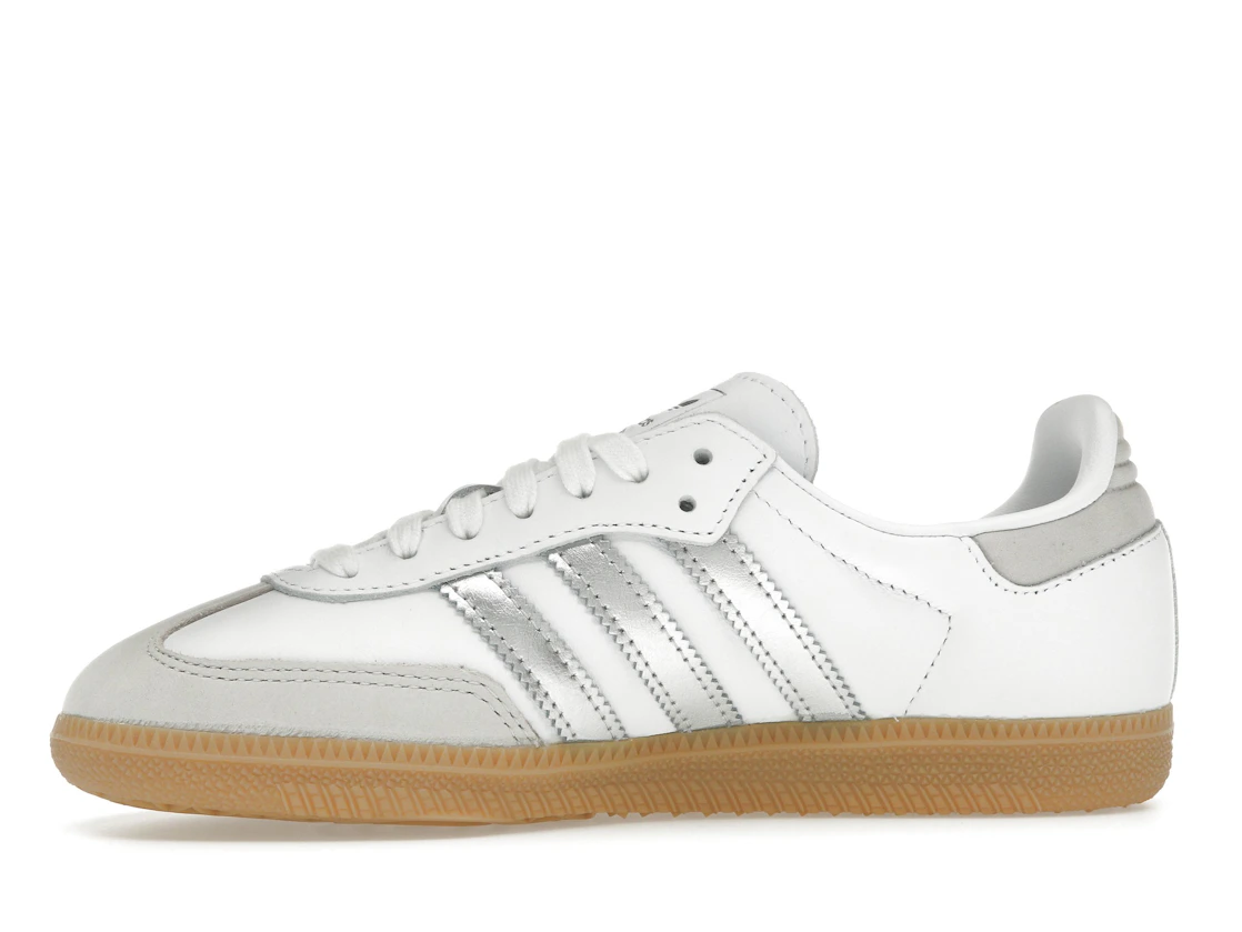 adidas Samba OG White Silver Metallic Grey (Women's)