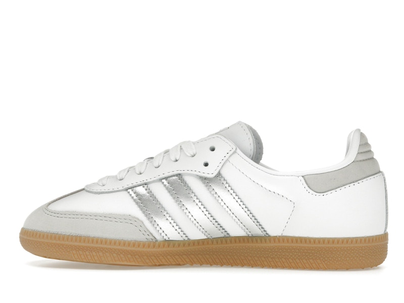 adidas Samba OG White Silver Metallic Grey (Women's)