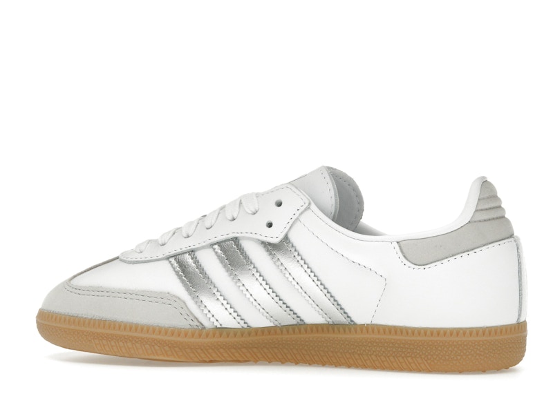 adidas Samba OG White Silver Metallic Grey (Women's)