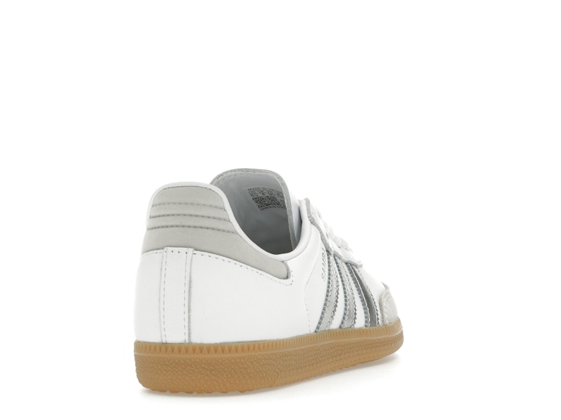 adidas Samba OG White Silver Metallic Grey (Women's)