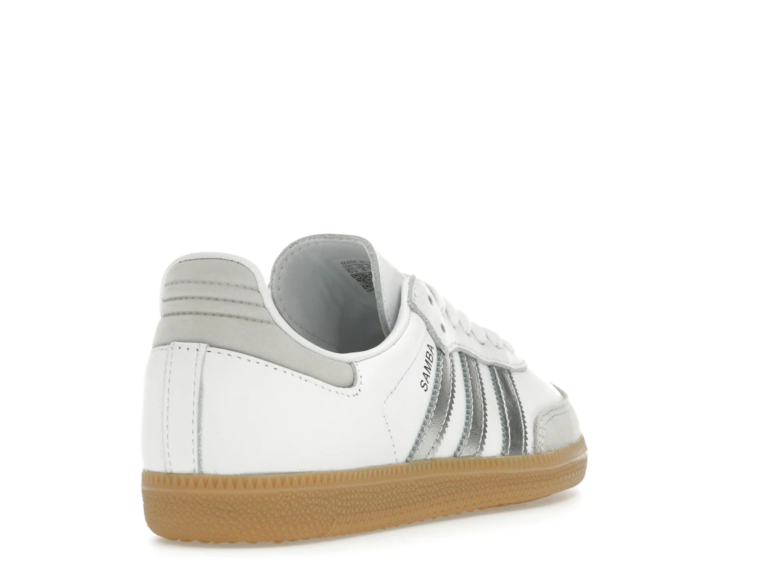 adidas Samba OG White Silver Metallic Grey (Women's)