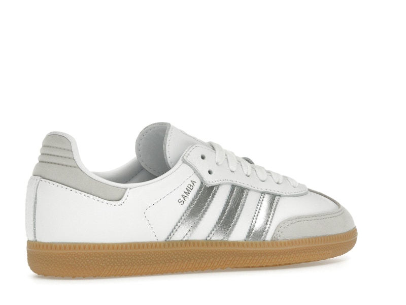 adidas Samba OG White Silver Metallic Grey (Women's)