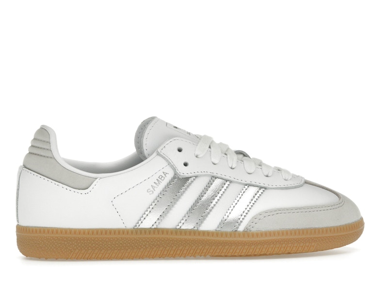adidas Samba OG White Silver Metallic Grey (Women's)