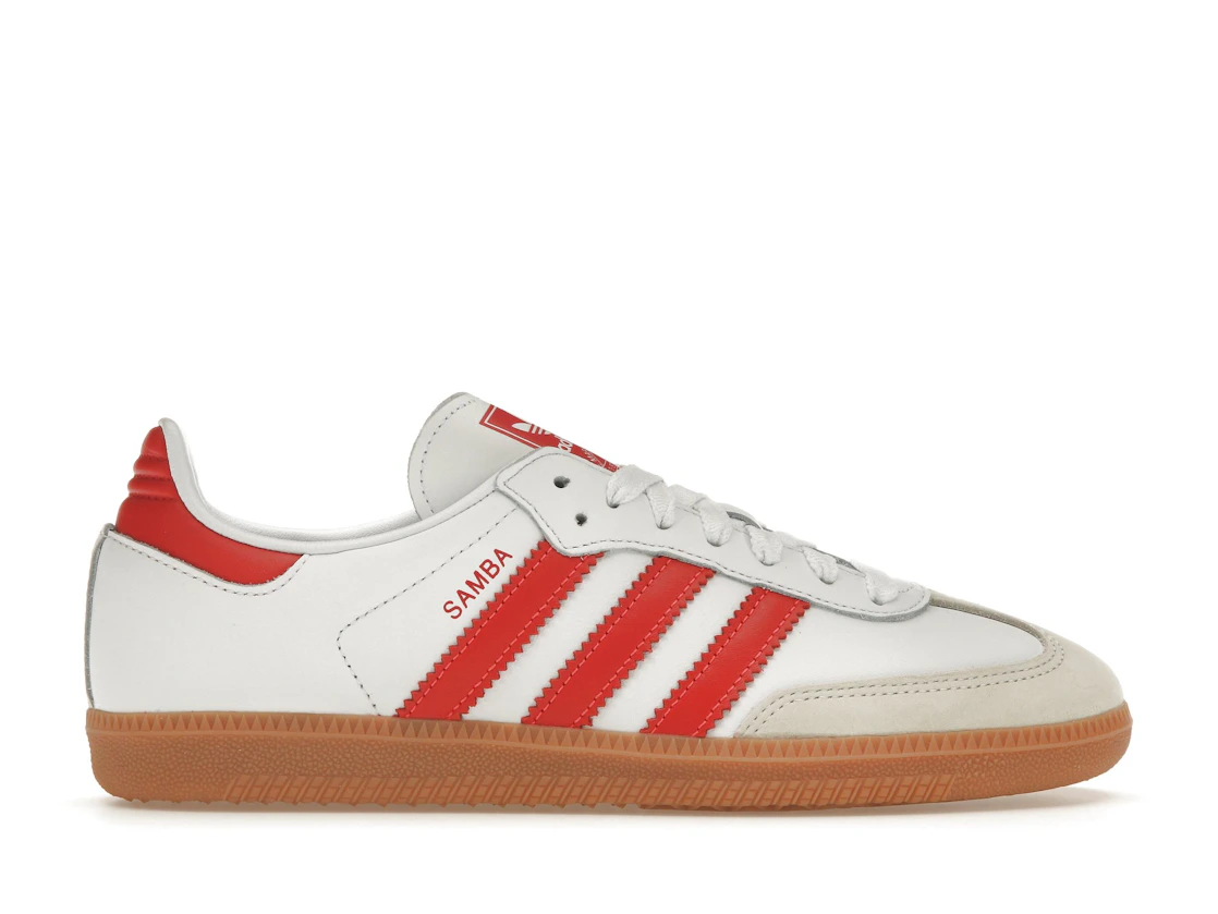 adidas Samba OG White Solar Red Gum (Women's)