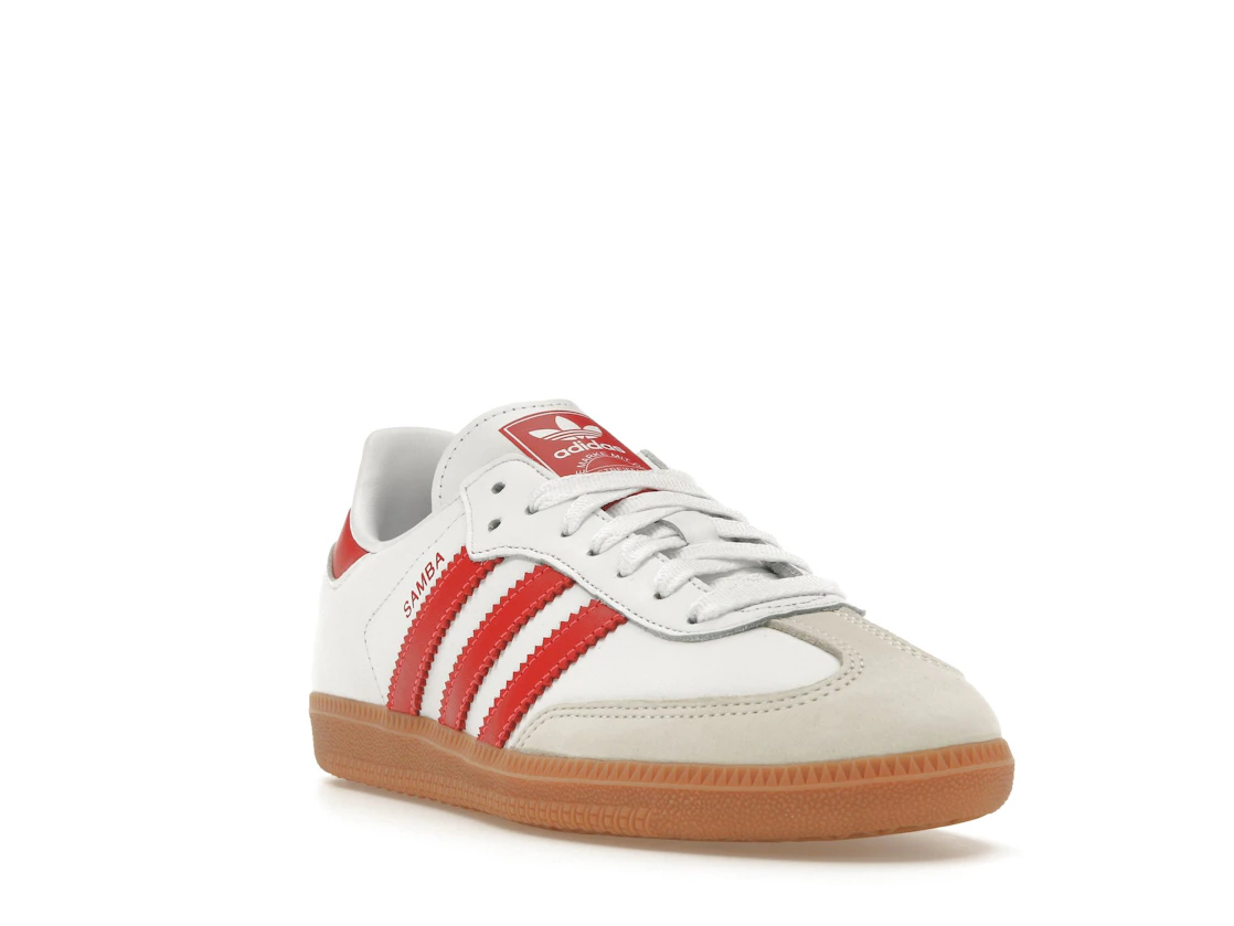 adidas Samba OG White Solar Red Gum (Women's)