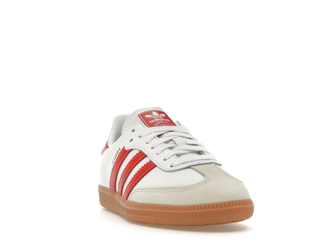 adidas Samba OG White Solar Red Gum (Women's)