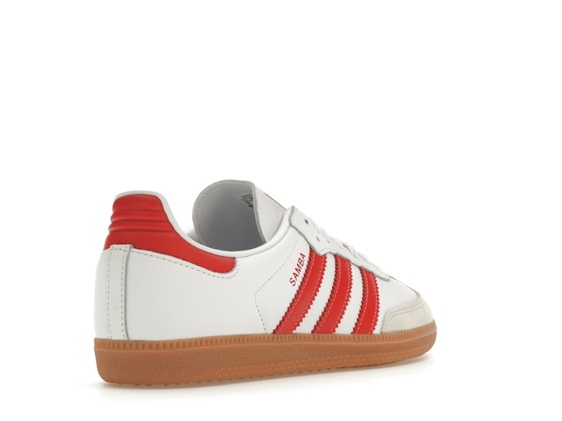 adidas Samba OG White Solar Red Gum (Women's)