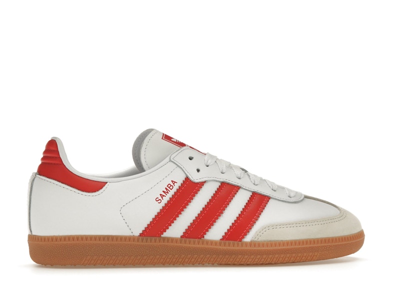 adidas Samba OG White Solar Red Gum (Women's)