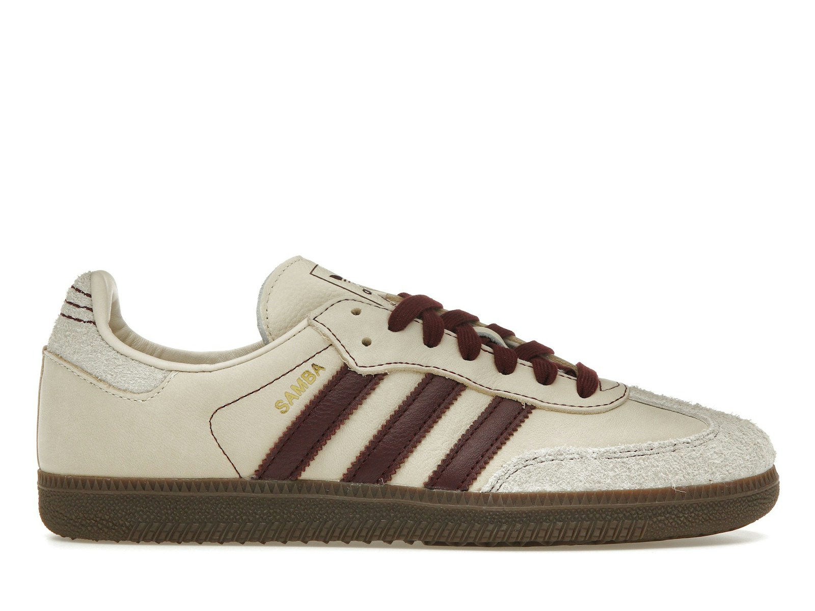 Adidas Samba OG Wonder White Maroon 