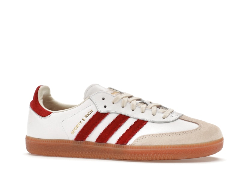 adidas Samba Sporty & Rich White Collegiate Burgundy