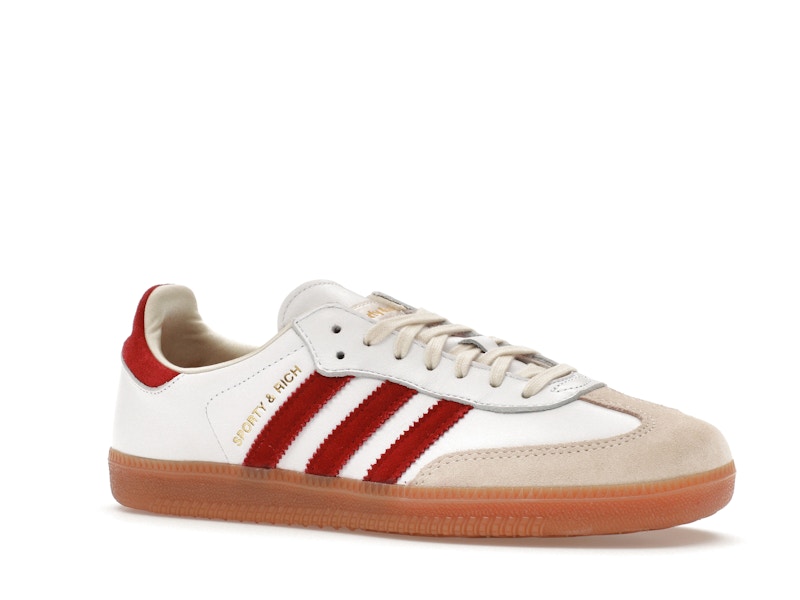 adidas Samba Sporty & Rich White Collegiate Burgundy