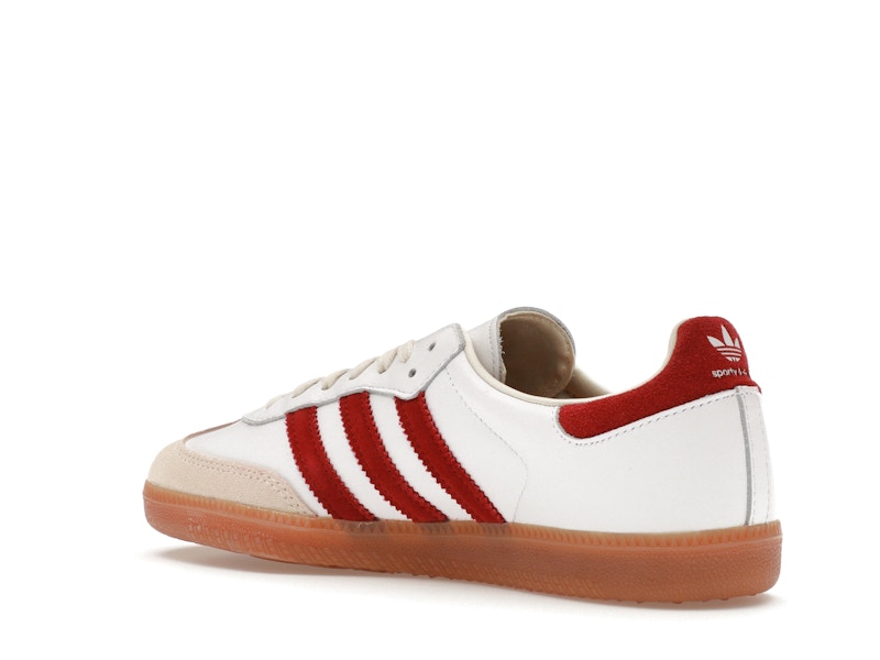 adidas Samba Sporty & Rich White Collegiate Burgundy