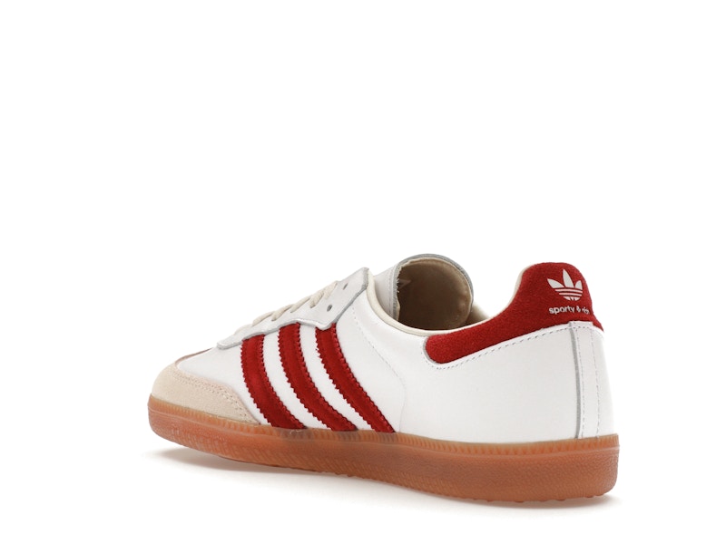 adidas Samba Sporty & Rich White Collegiate Burgundy