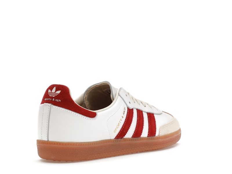 adidas Samba Sporty & Rich White Collegiate Burgundy