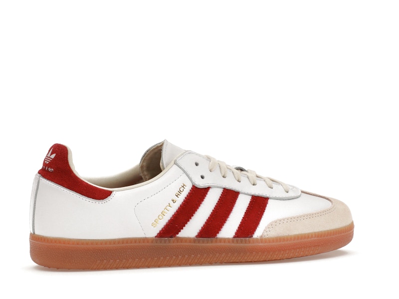 adidas Samba Sporty & Rich White Collegiate Burgundy