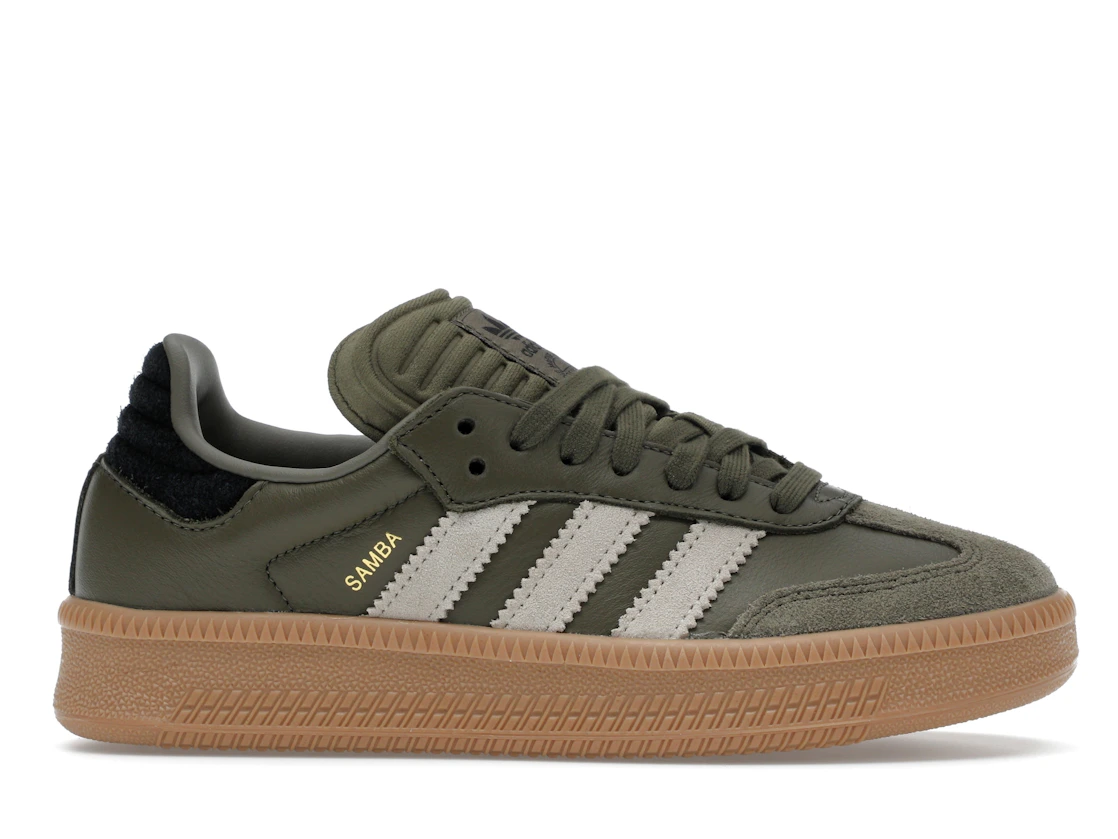 adidas Samba XLG Olive Strata Wonder Beige Gold Metallic