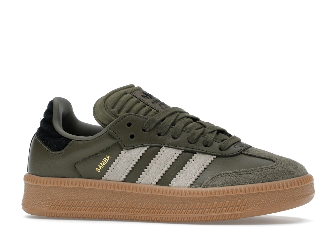 adidas Samba XLG Olive Strata Wonder Beige Gold Metallic