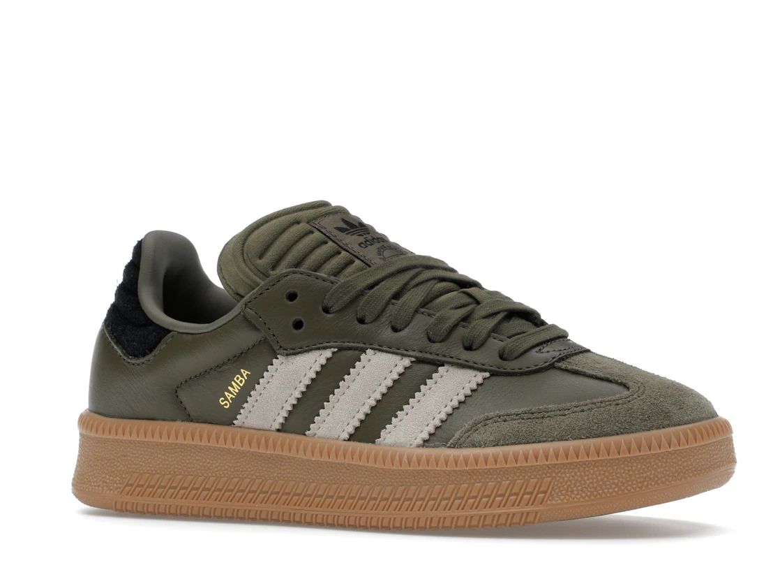 adidas Samba XLG Olive Strata Wonder Beige Gold Metallic