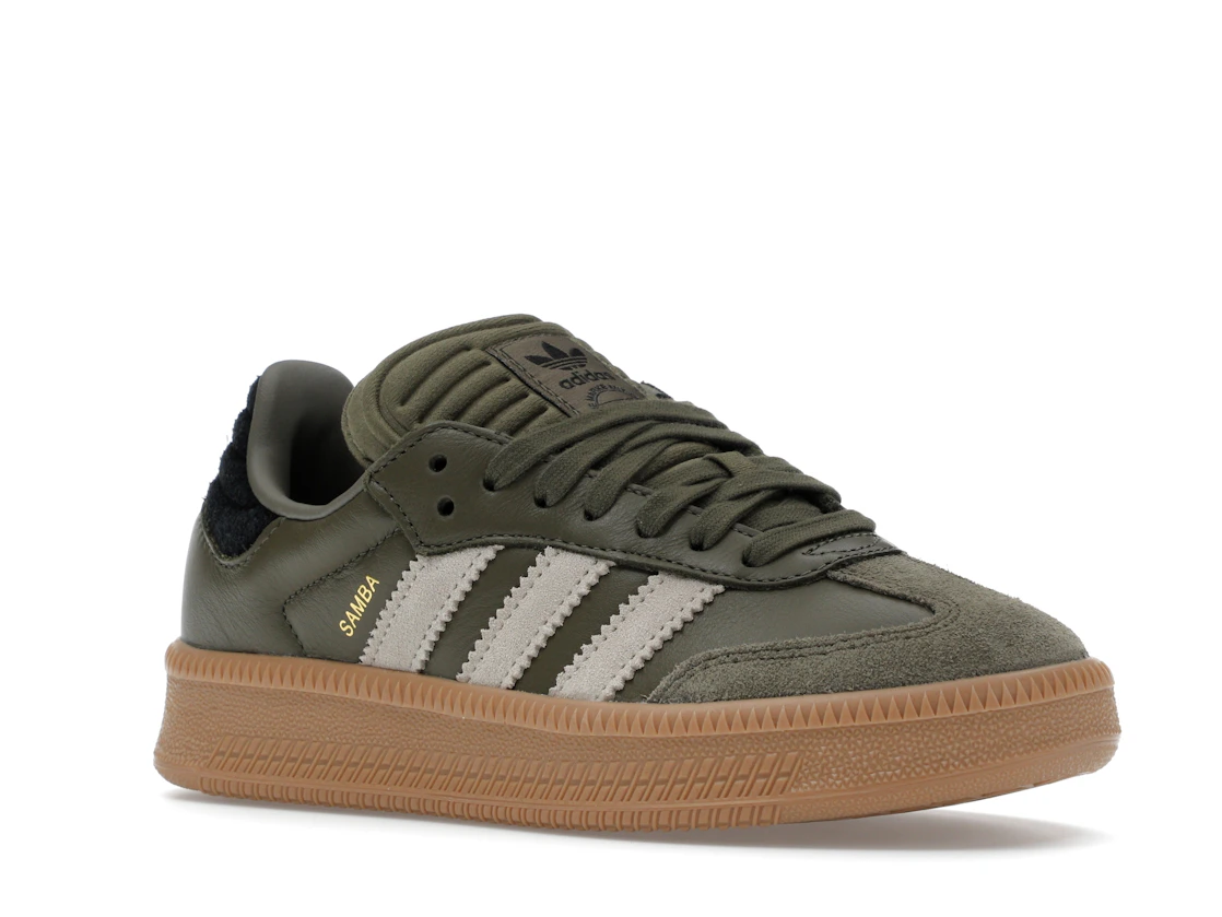 adidas Samba XLG Olive Strata Wonder Beige Gold Metallic