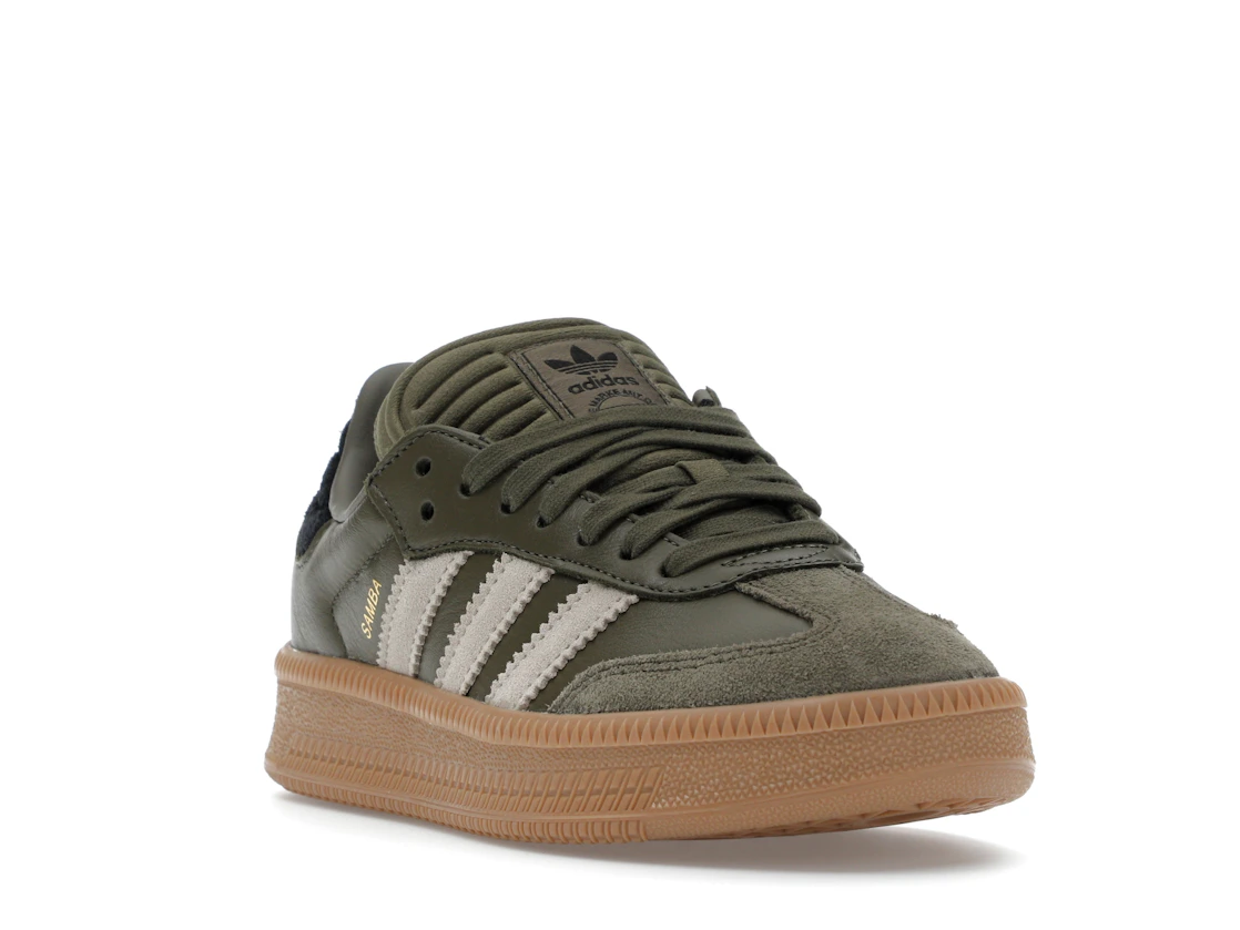 adidas Samba XLG Olive Strata Wonder Beige Gold Metallic
