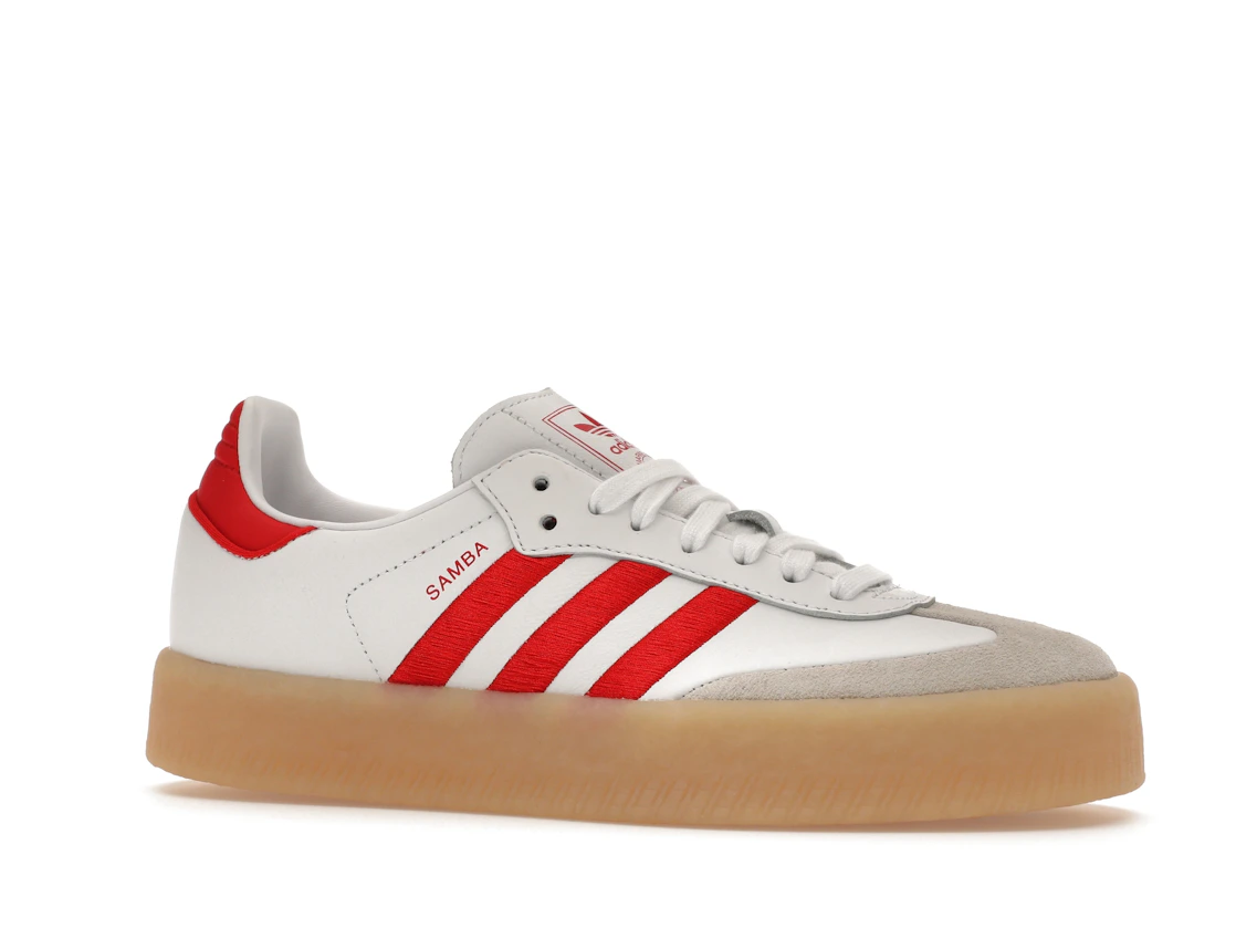 adidas Sambae White Better Scarlet Gum (Women's)