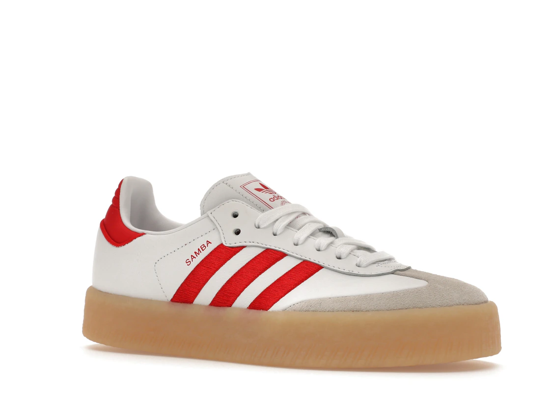 adidas Sambae White Better Scarlet Gum (Women's)