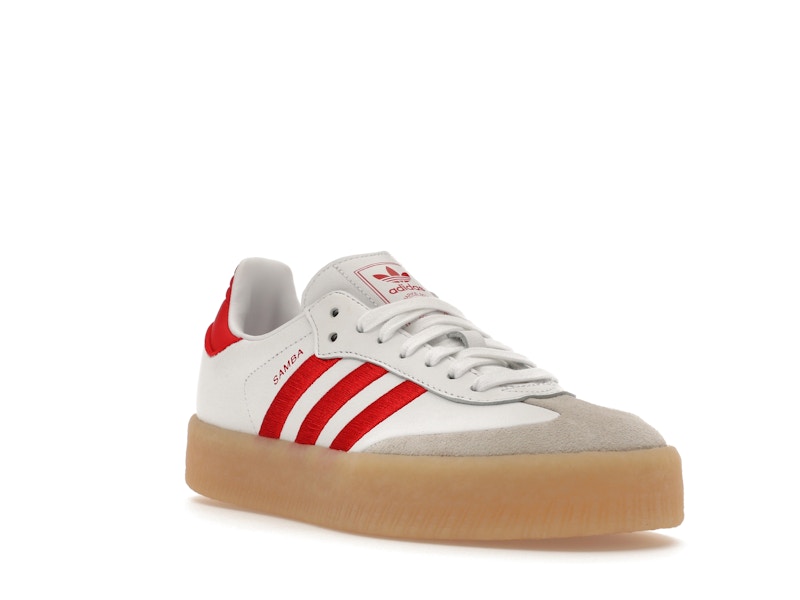 adidas Sambae White Better Scarlet Gum (Women's)