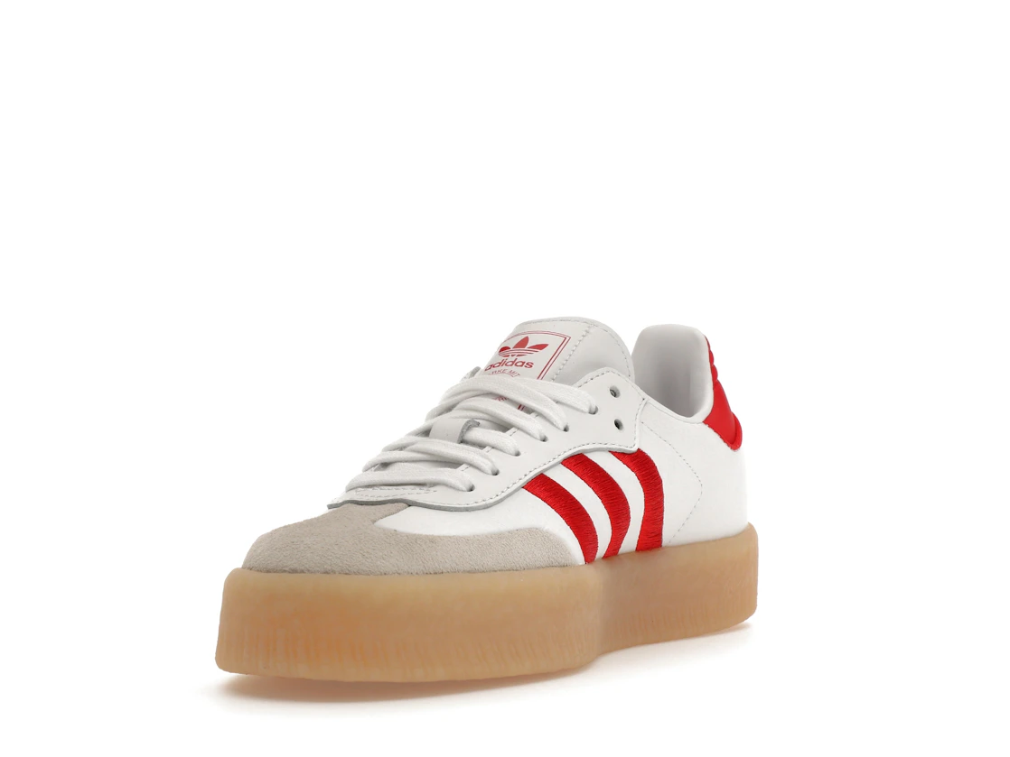 adidas Sambae White Better Scarlet Gum (Women's)