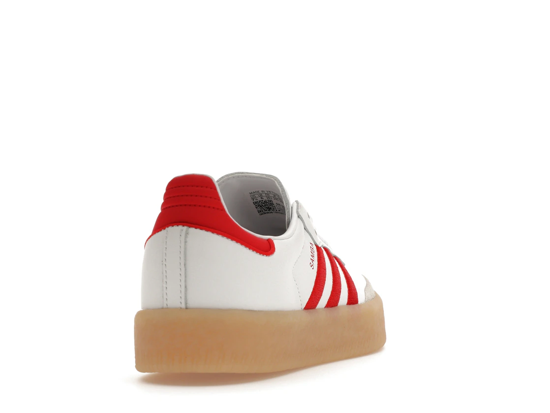 adidas Sambae White Better Scarlet Gum (Women's)