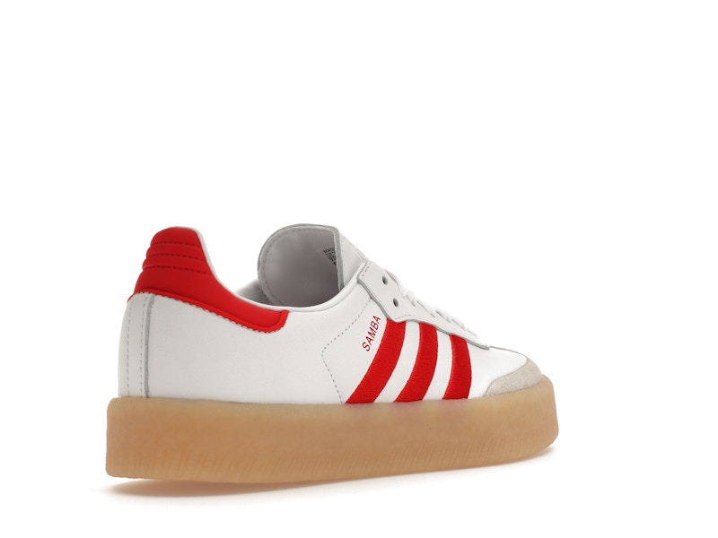 adidas Sambae White Better Scarlet Gum (Women's)