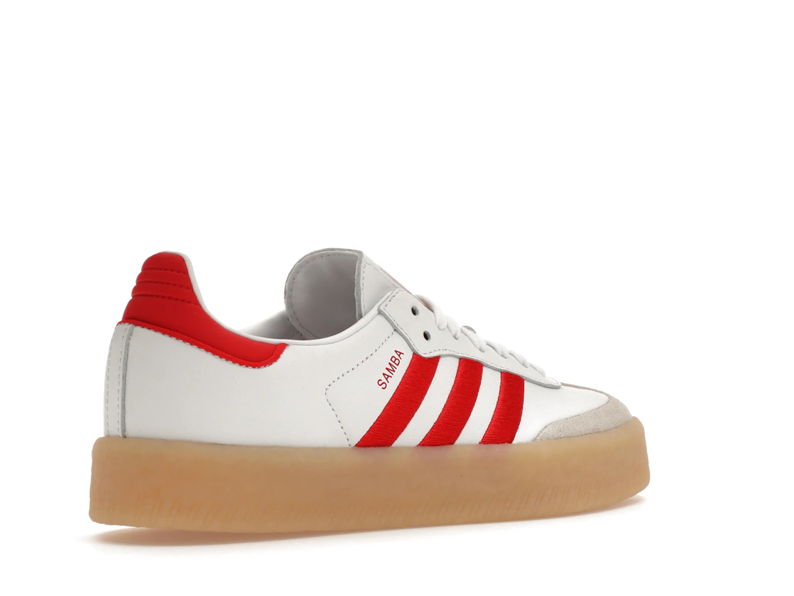 adidas Sambae White Better Scarlet Gum (Women's)