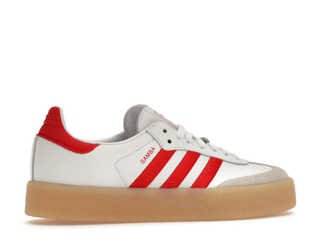 adidas Sambae White Better Scarlet Gum (Women's)