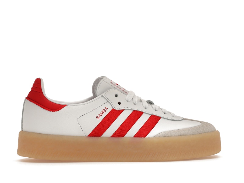 adidas Sambae White Better Scarlet Gum (Women's)