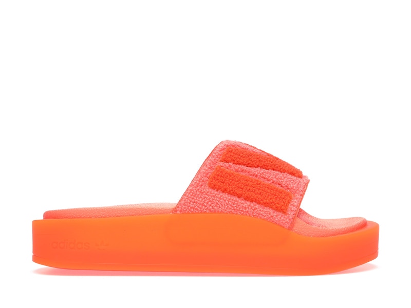 Adidas online orange slides