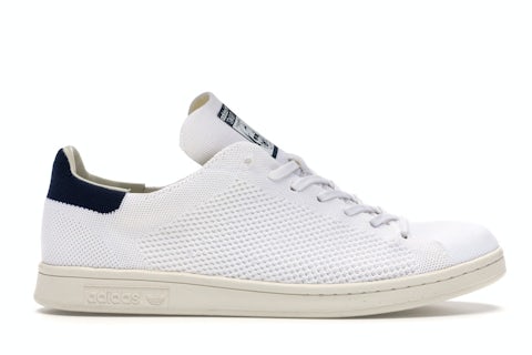 adidas Stan Smith Primeknit White Blue Men's S75148 GB