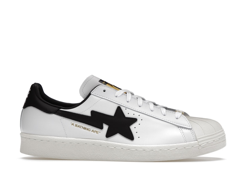 adidas Superstar 80s Bape White Black