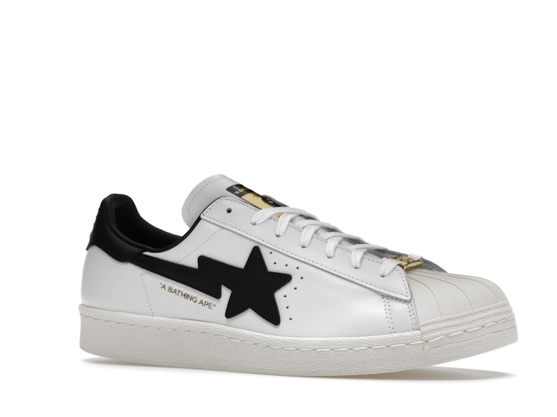 adidas Superstar 80s Bape White Black