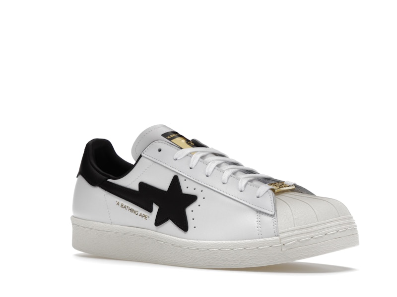 adidas Superstar 80s Bape White Black