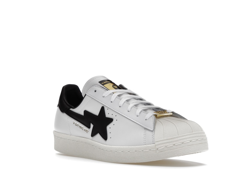adidas Superstar 80s Bape White Black