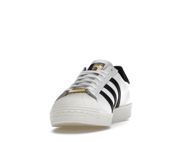 adidas Superstar 80s Bape White Black