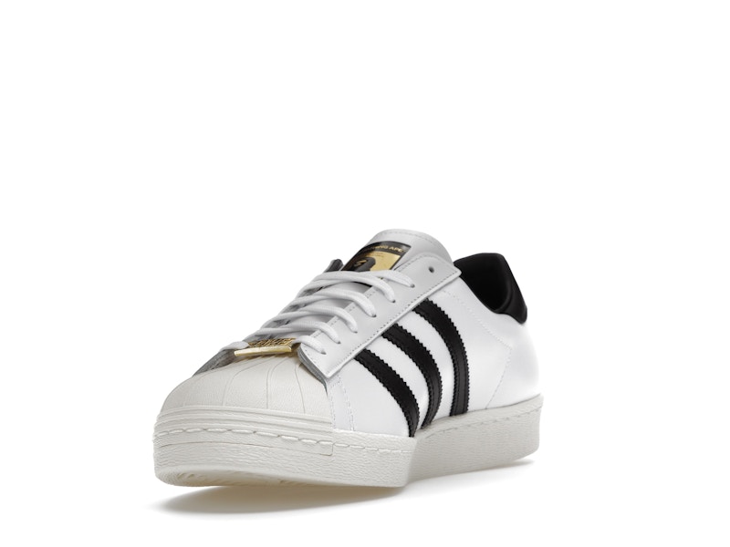 adidas Superstar 80s Bape White Black