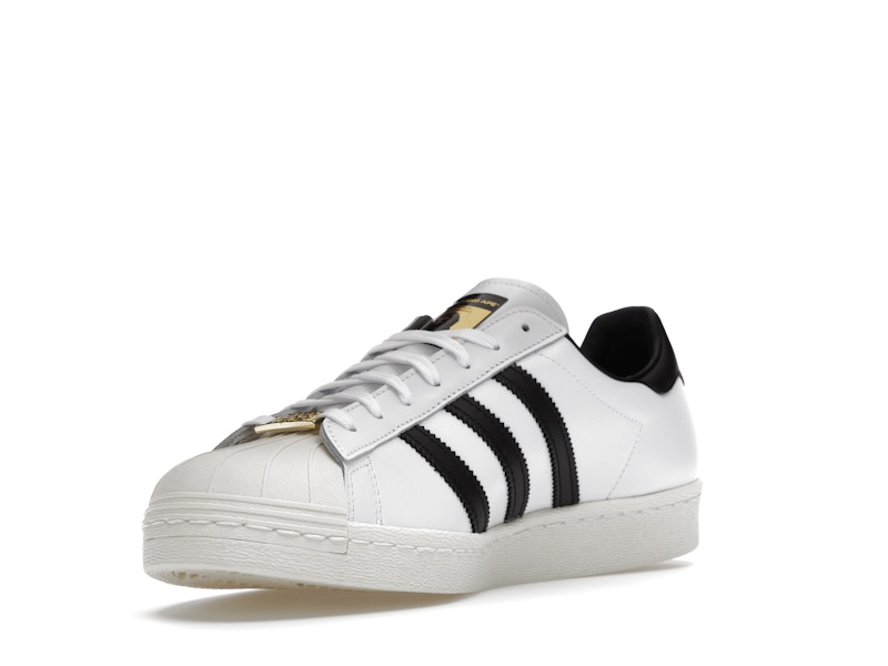 adidas Superstar 80s Bape White Black