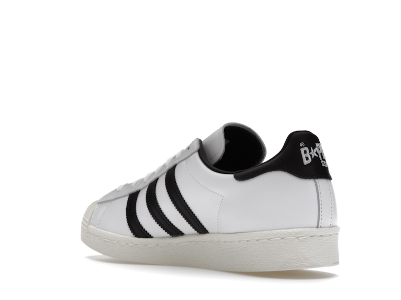 adidas Superstar 80s Bape White Black