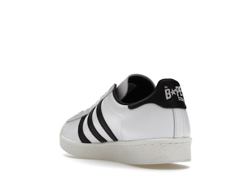 adidas Superstar 80s Bape White Black