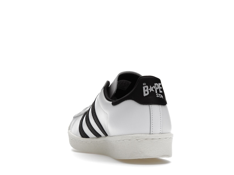 adidas Superstar 80s Bape White Black