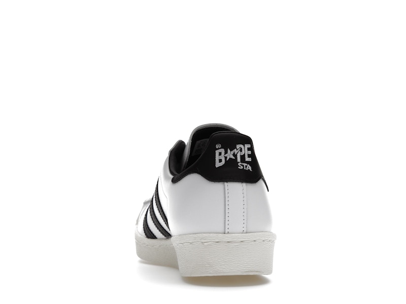 adidas Superstar 80s Bape White Black