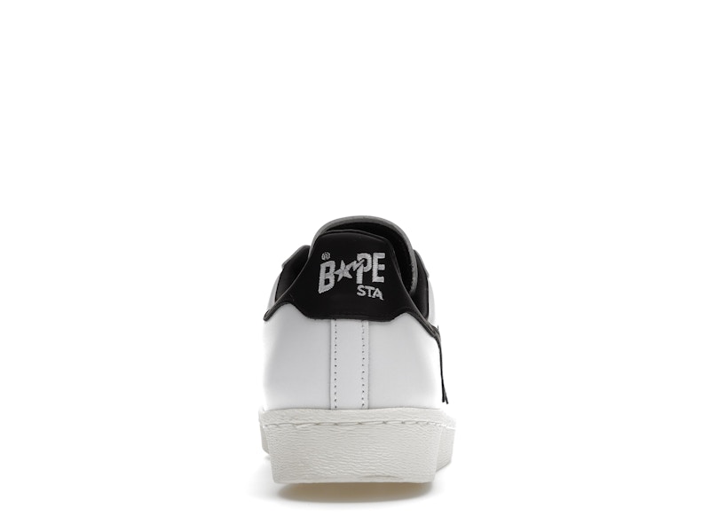 adidas Superstar 80s Bape White Black